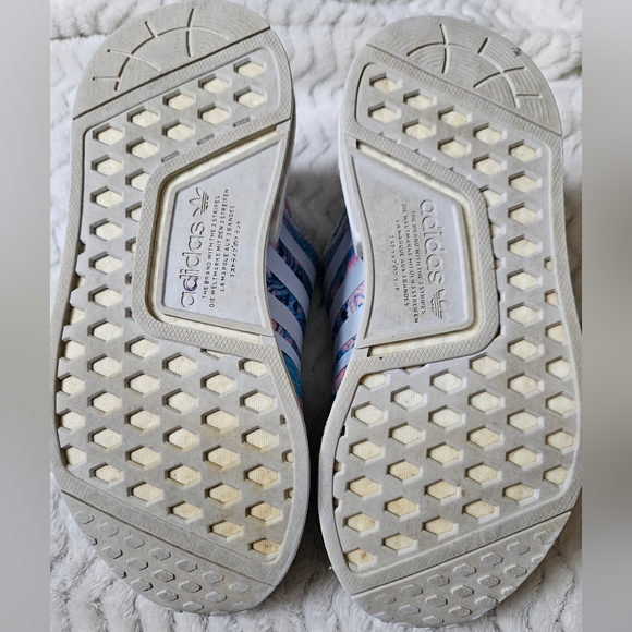 Adidas Blue Pink Marble Art Sneakers - Picture 9 of 12